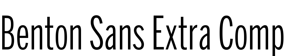 Benton Sans Extra Comp Book Font Download Free
